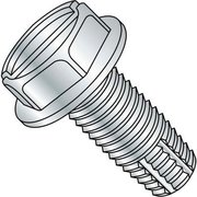 KANEBRIDGE Thread Cutting Screw, 1/2"-13 x 2 in, Zinc Plated Steel Hex Head Slotted Drive 5032FSW